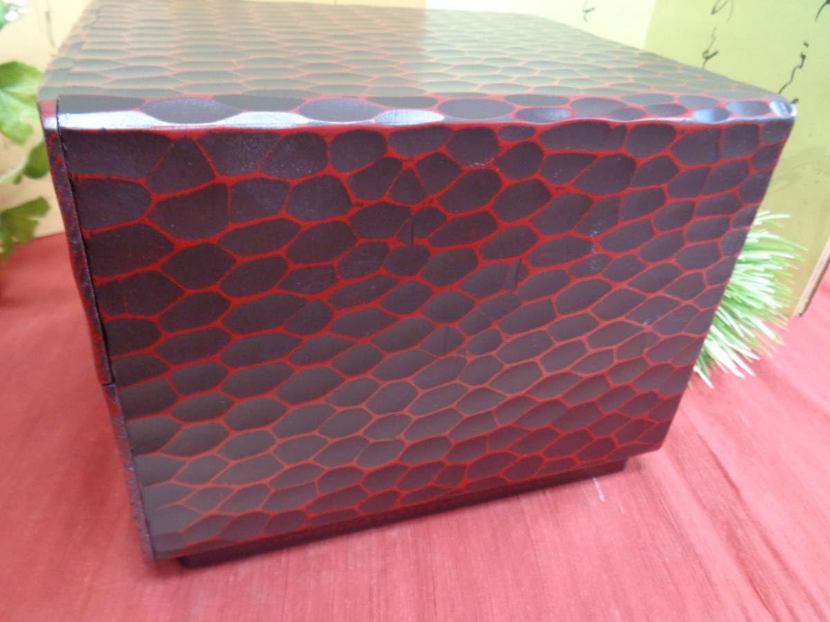 Amazon.co.jp: 鎌倉彫 小物入れ 引出し2段 整理箱 品 : ホーム＆キッチン